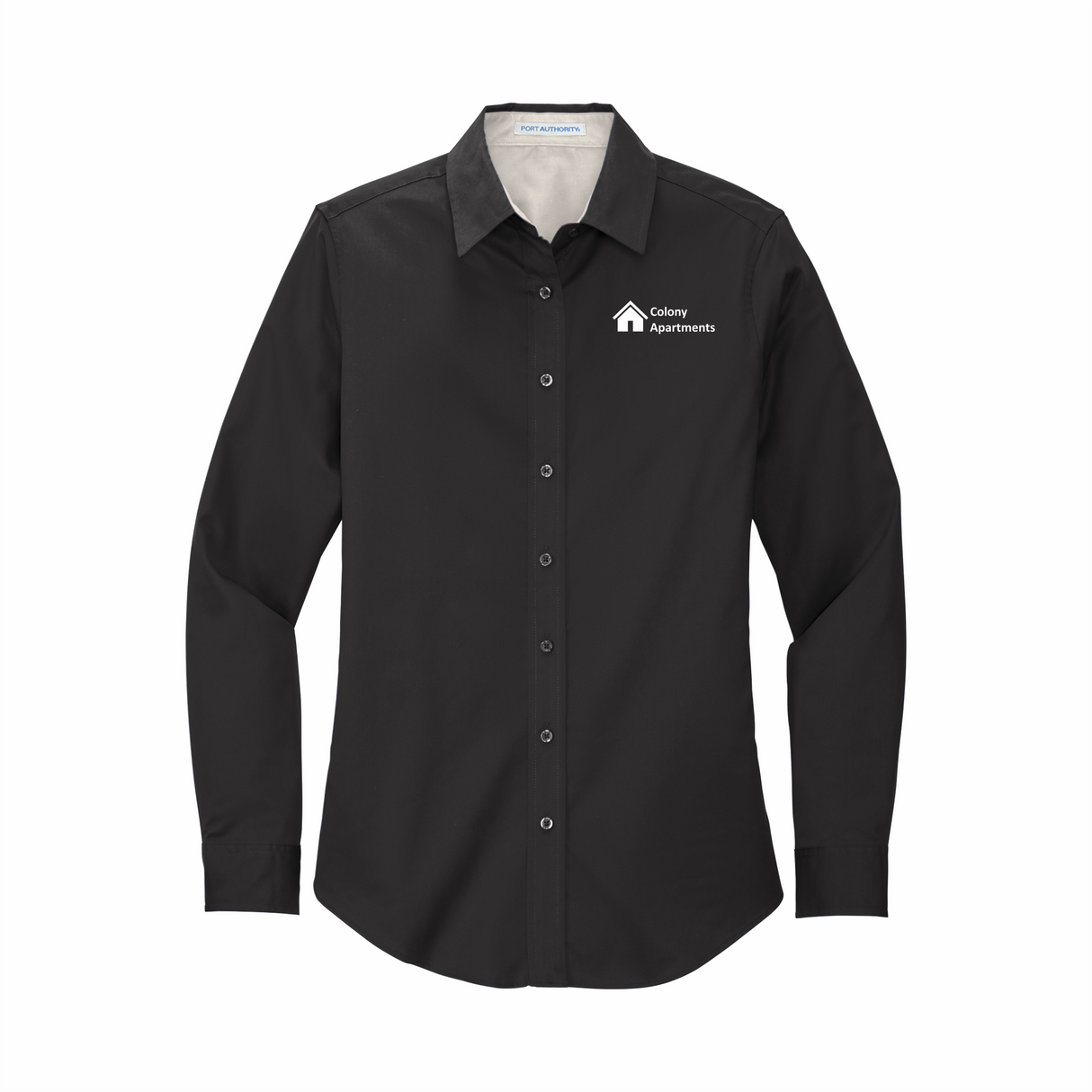 CA Women's Long-Sleeve Full Button Shirt