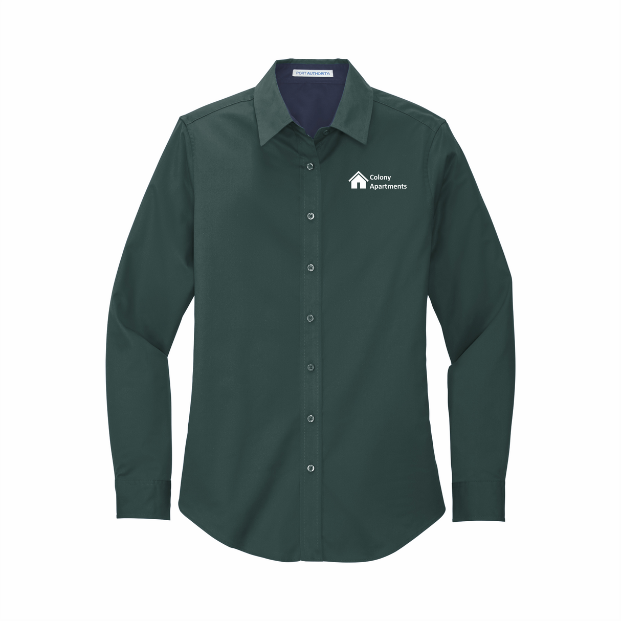 CA Women's Long-Sleeve Full Button Shirt