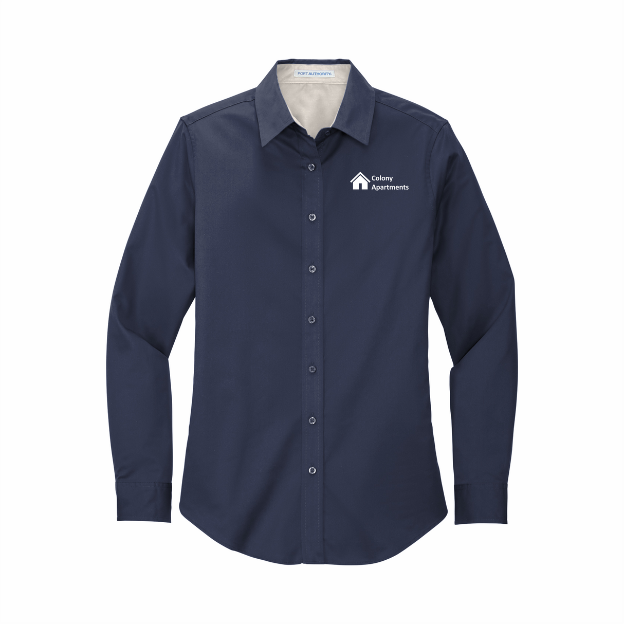 CA Women's Long-Sleeve Full Button Shirt