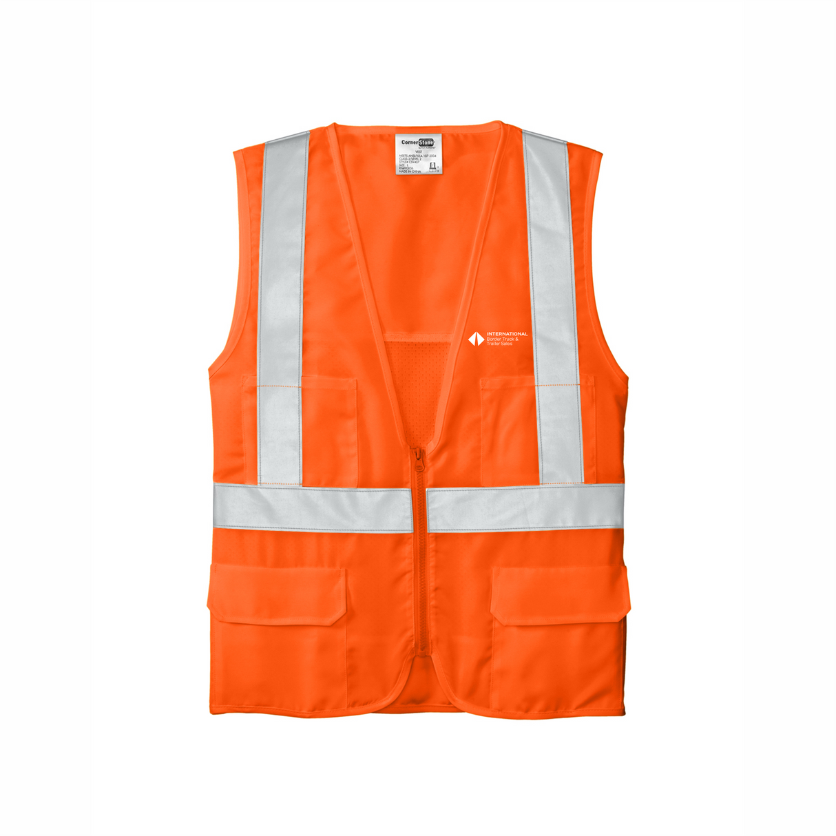 BI T&T ANSI 107 Class 2 Mesh Back Safety Vest