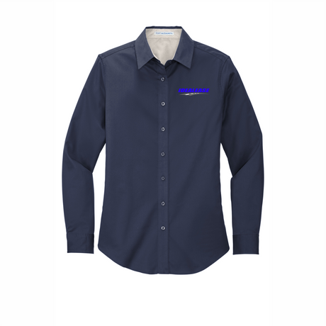 Idealease Ladies' Long-Sleeve Easy Care Full-Button Shirt