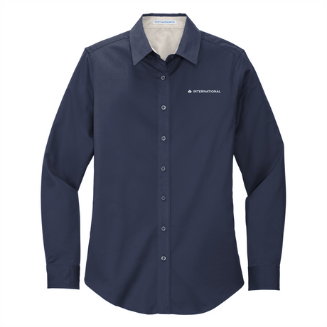 BI International Ladies' Long-Sleeve Easy Care Full-Button Shirt