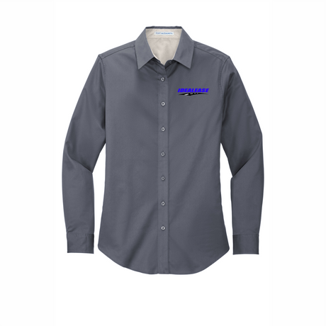 Idealease Ladies' Long-Sleeve Easy Care Full-Button Shirt