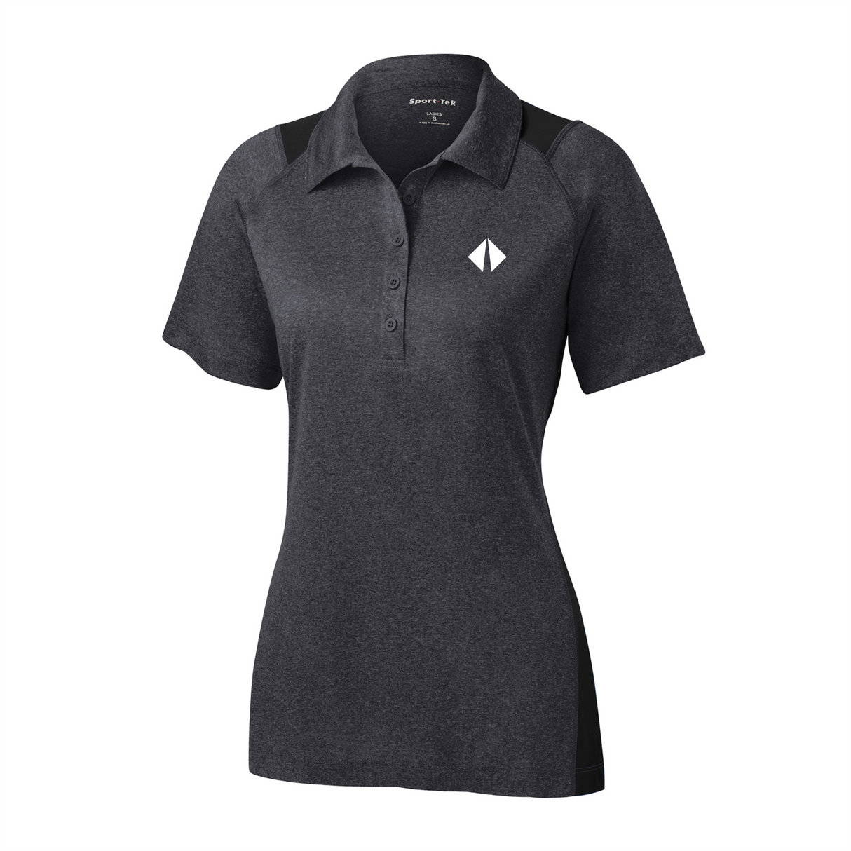 BI Diamond Ladies' Heather Colorblock Performance Polo