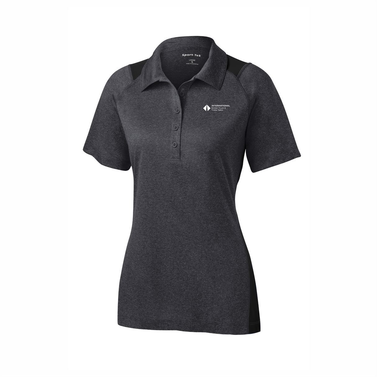 BI T&T Official Uniform Ladies' Heather Colorblock Performance Polo