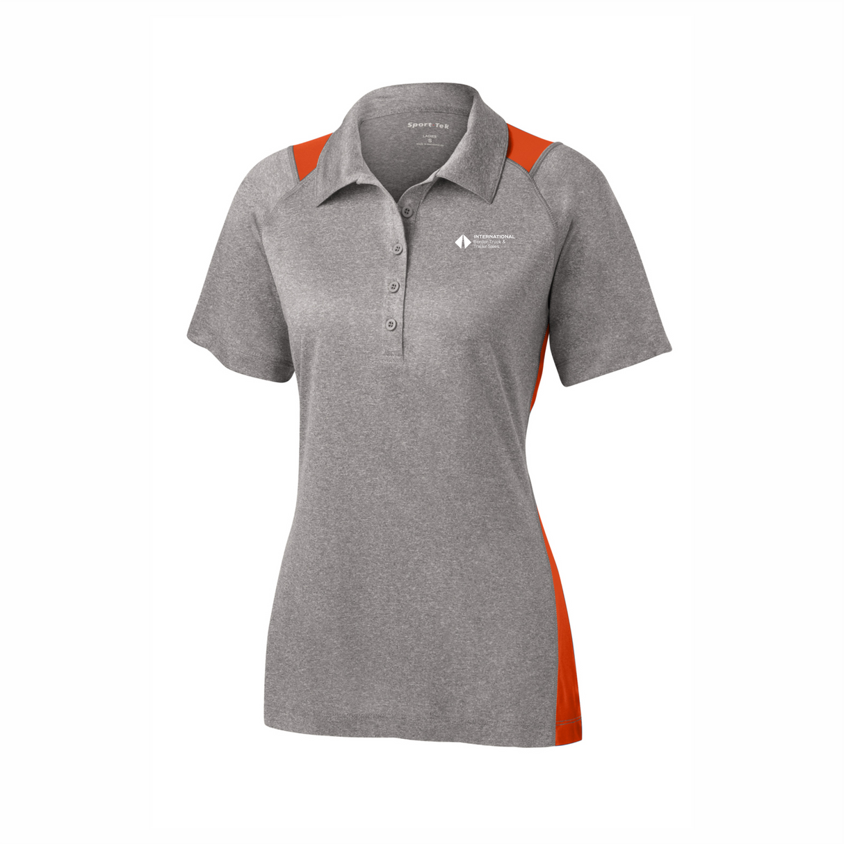 BI T&T Official Uniform Ladies' Heather Colorblock Performance Polo