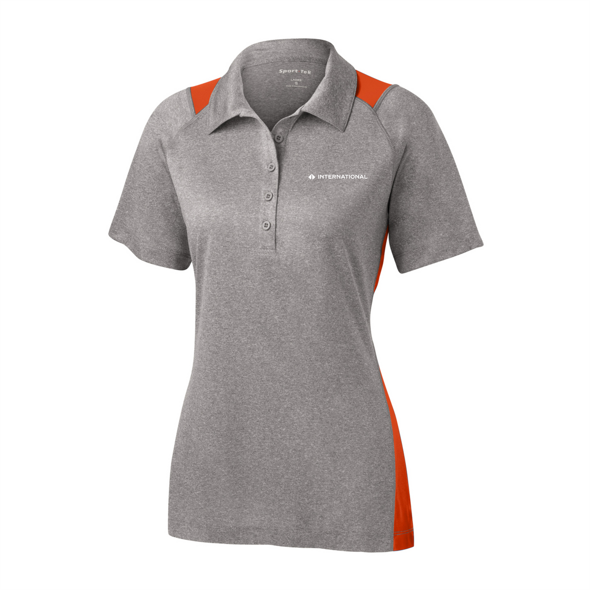 BI International Official Uniform Ladies' Heather Colorblock Performance Polo