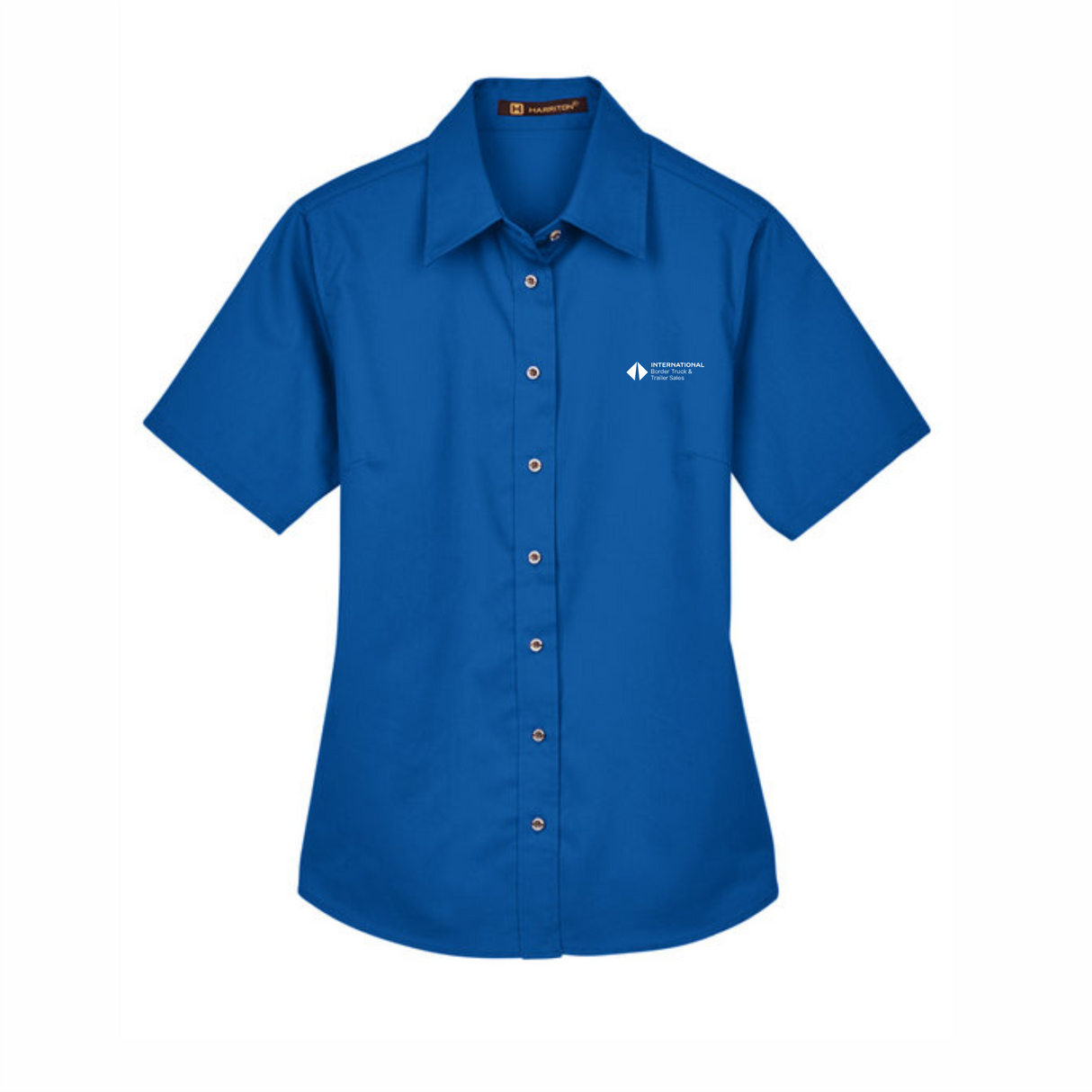 BI T&T Ladies' Easy Blend™ Short-Sleeve Twill Shirt with Stain-Release