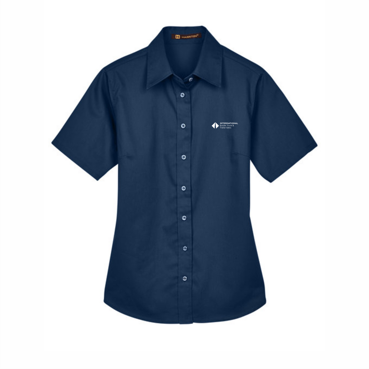 BI T&T Ladies' Easy Blend™ Short-Sleeve Twill Shirt with Stain-Release