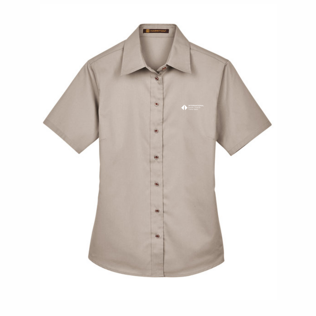 BI T&T Ladies' Easy Blend™ Short-Sleeve Twill Shirt with Stain-Release