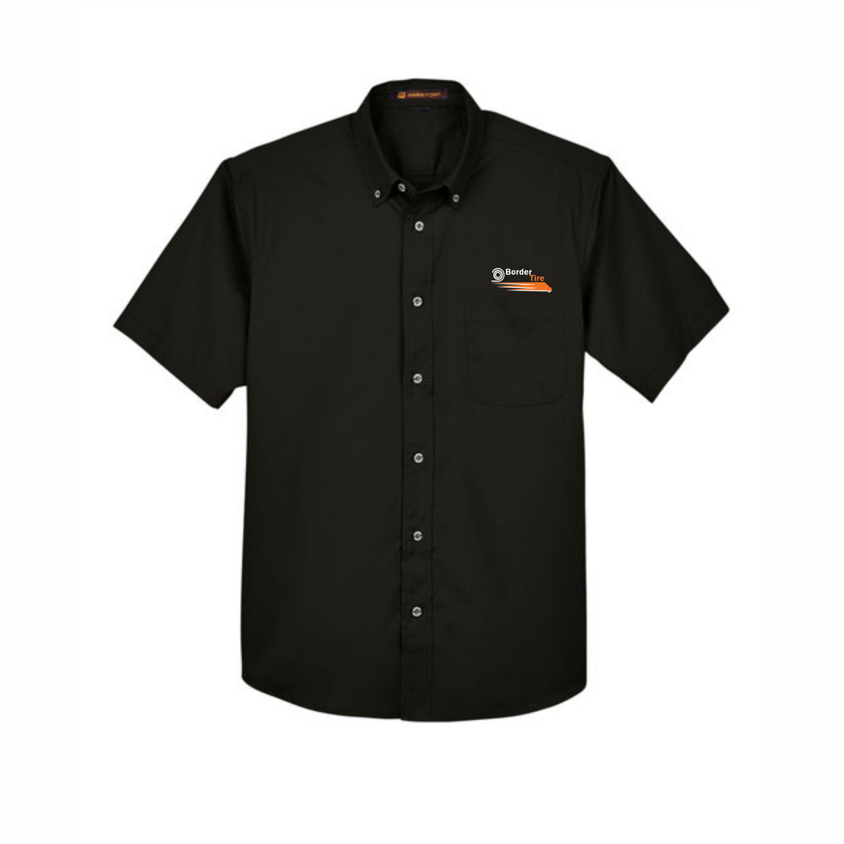 Border Tire Easy Blend™ Short-Sleeve Twill Shirt with Stain-Release