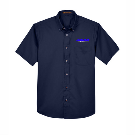 Idealease Easy Blend™ Short-Sleeve Twill Shirt with Stain-Release