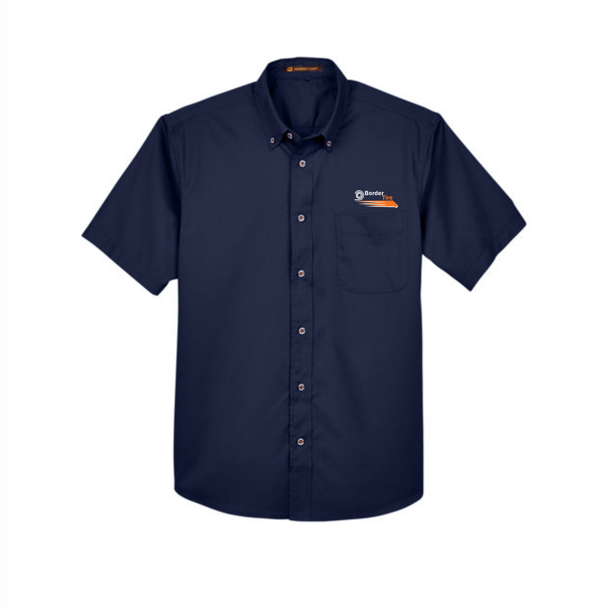 Border Tire Easy Blend™ Short-Sleeve Twill Shirt with Stain-Release