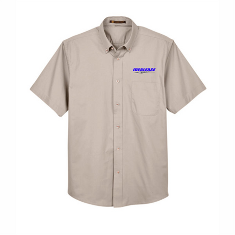 Idealease Easy Blend™ Short-Sleeve Twill Shirt with Stain-Release