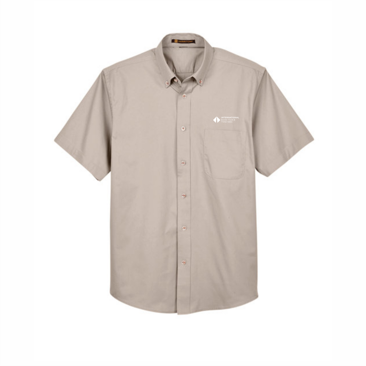 BI T&T Easy Blend™ Short-Sleeve Twill Shirt with Stain-Release