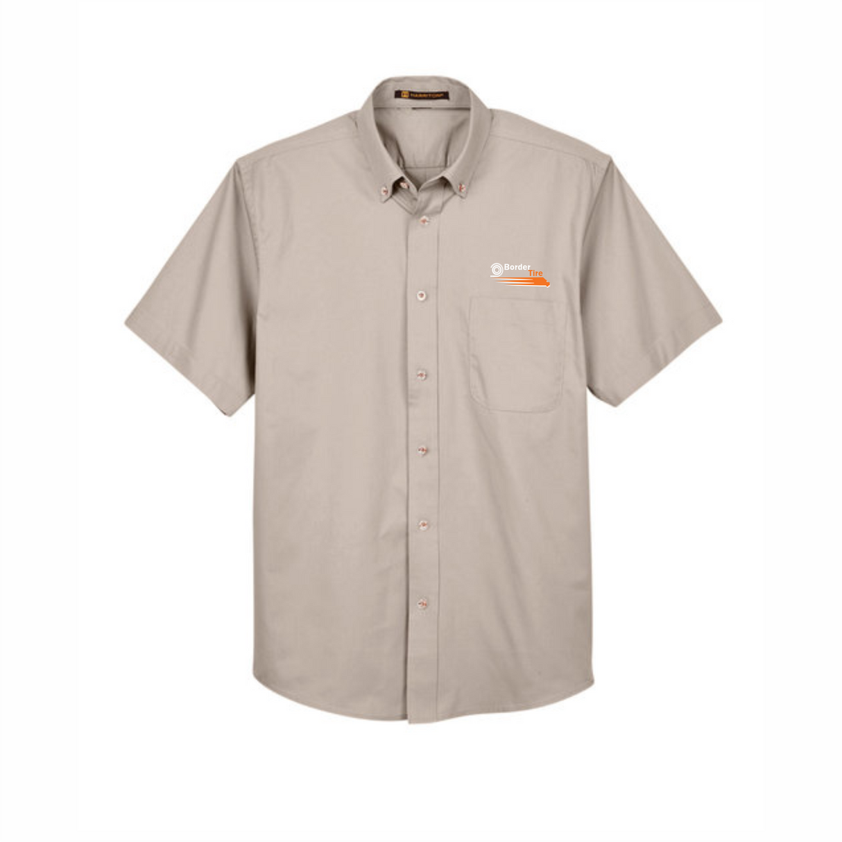 Border Tire Easy Blend™ Short-Sleeve Twill Shirt with Stain-Release