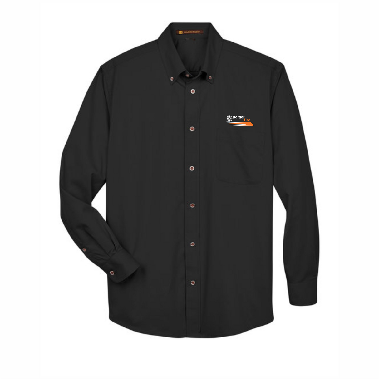 Border Tire Tall Easy Blend™ Long-Sleeve Twill Shirt with Stain-Release