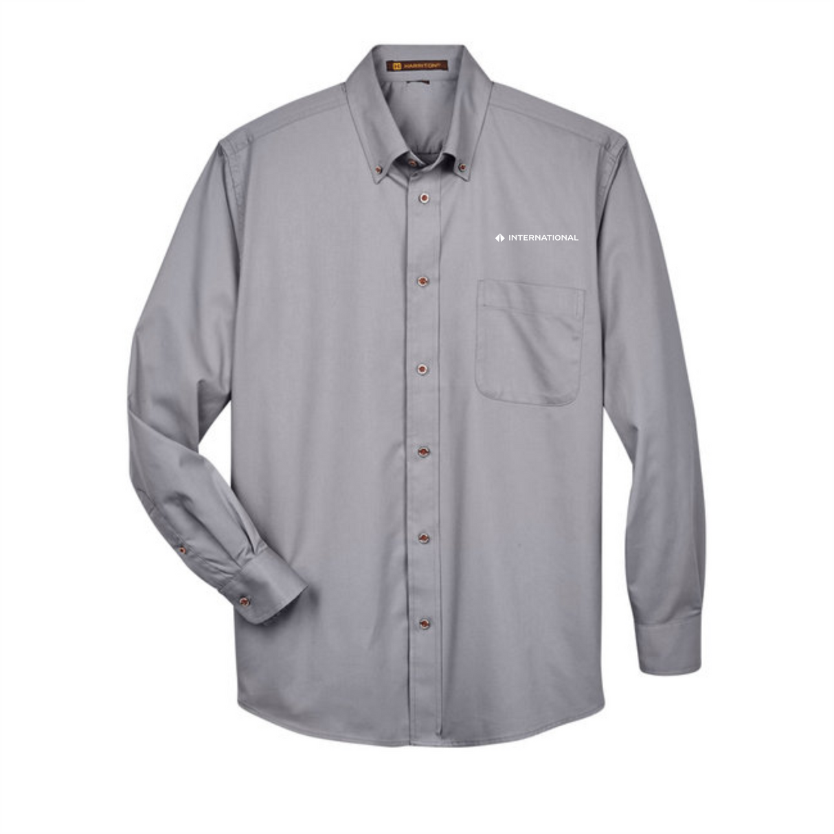 BI International Tall Easy Blend Long-Sleeve Twill Shirt with Stain-Release