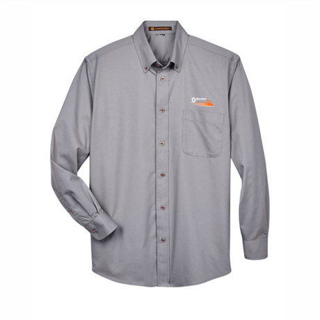 Border Tire Tall Easy Blend™ Long-Sleeve Twill Shirt with Stain-Release