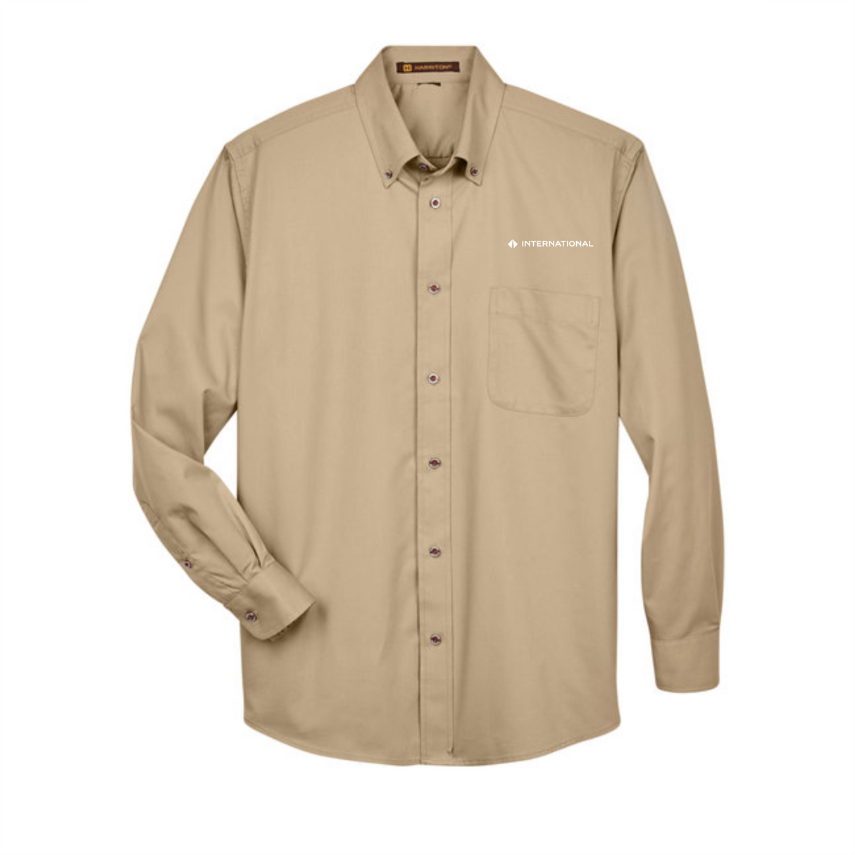 BI International Tall Easy Blend Long-Sleeve Twill Shirt with Stain-Release