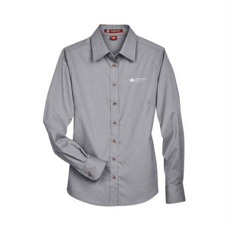 BI T&T Ladies' Easy Blend™ Long-Sleeve Twill Shirt with Stain-Release