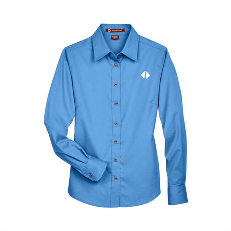 BI Diamond Ladies' Easy Blend™ Long-Sleeve Twill Shirt with Stain-Release