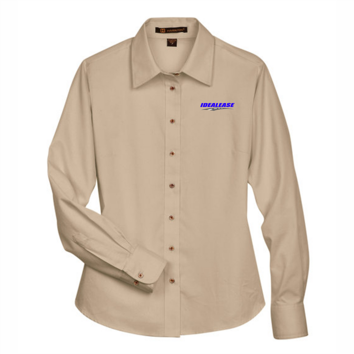 Idealease Ladies' Easy Blend™ Long-Sleeve Twill Shirt with Stain-Release