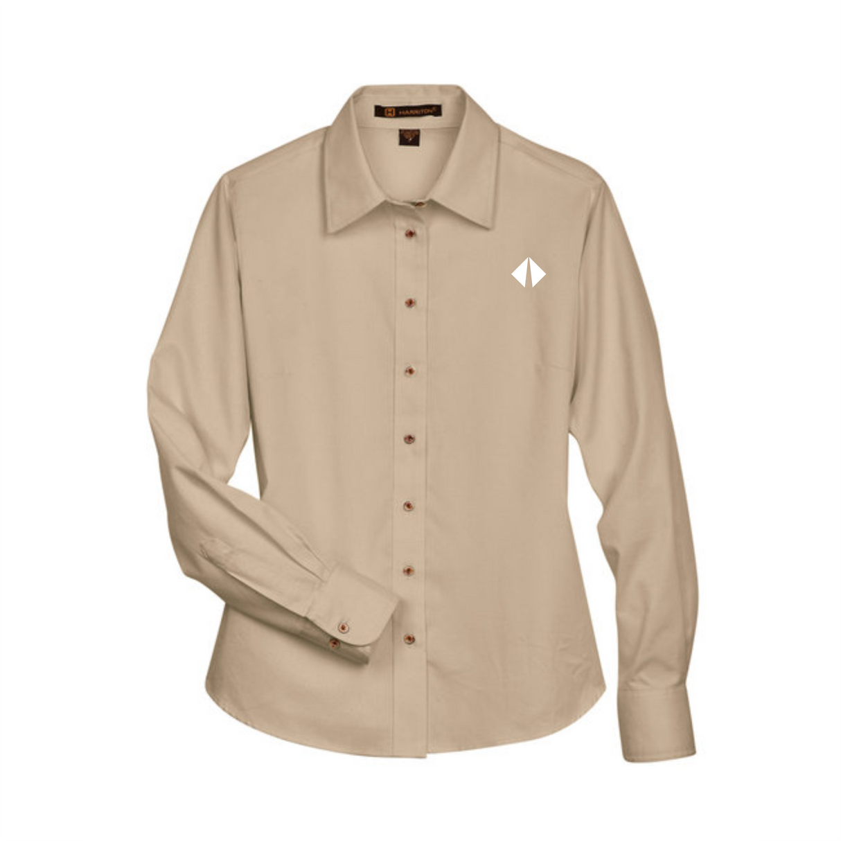 BI Diamond Ladies' Easy Blend™ Long-Sleeve Twill Shirt with Stain-Release