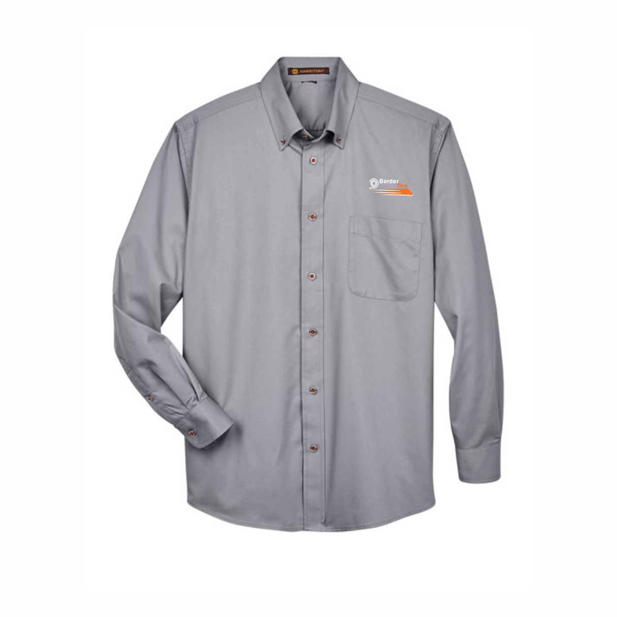 Border Tire Easy Blend™ Long-Sleeve Twill Shirt with Stain-Release