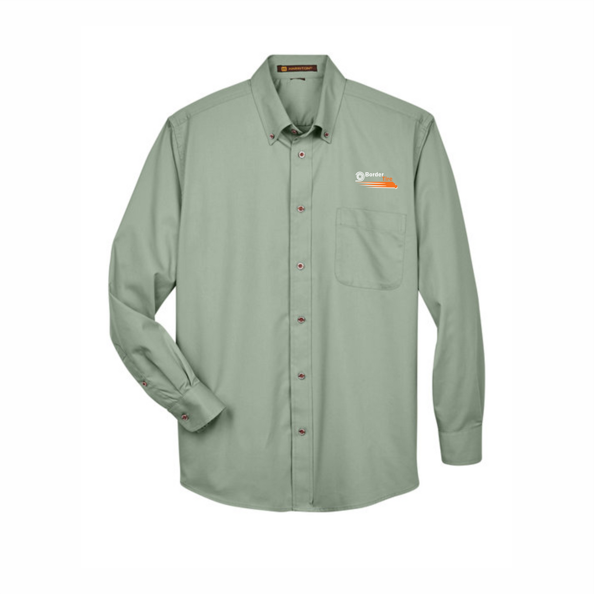 Border Tire Easy Blend™ Long-Sleeve Twill Shirt with Stain-Release