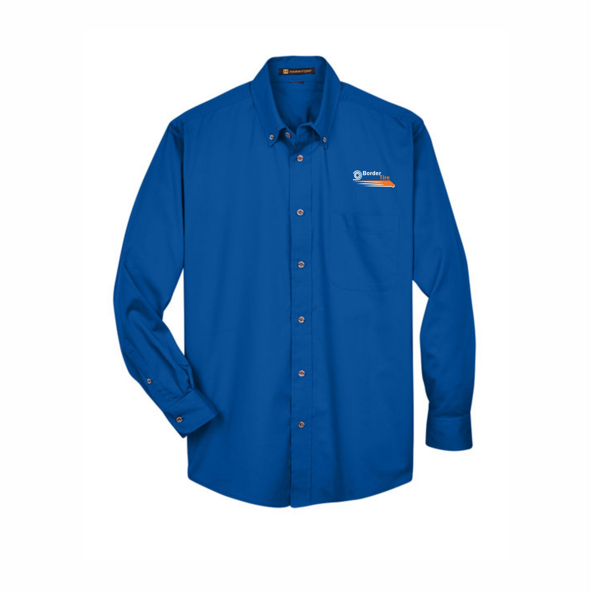 Border Tire Easy Blend™ Long-Sleeve Twill Shirt with Stain-Release