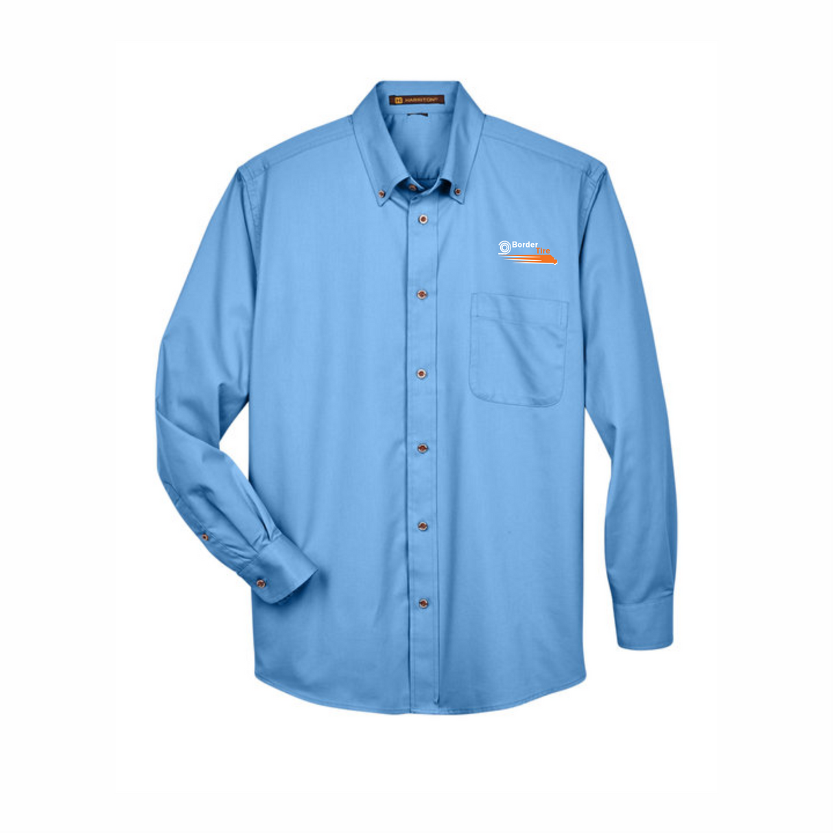 Border Tire Easy Blend™ Long-Sleeve Twill Shirt with Stain-Release