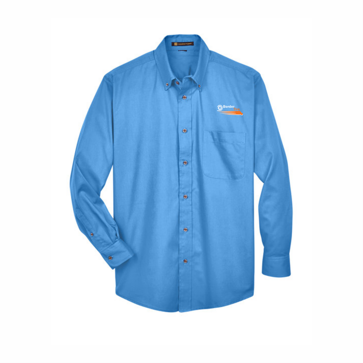 Border Tire Easy Blend™ Long-Sleeve Twill Shirt with Stain-Release