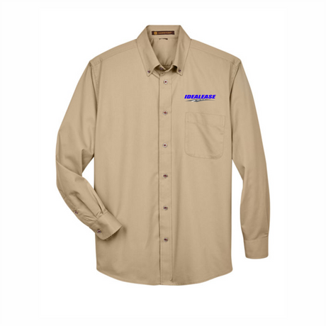 Idealease Easy Blend™ Long-Sleeve Twill Shirt with Stain-Release