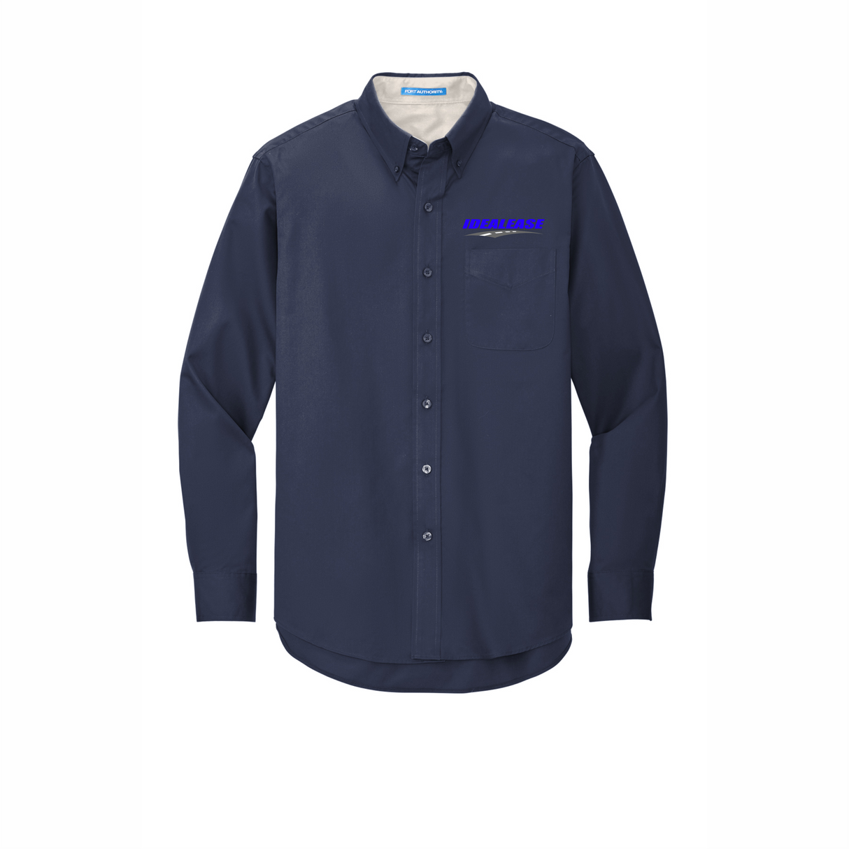 Idealease Long-Sleeve Easy Care Full-Button Shirt