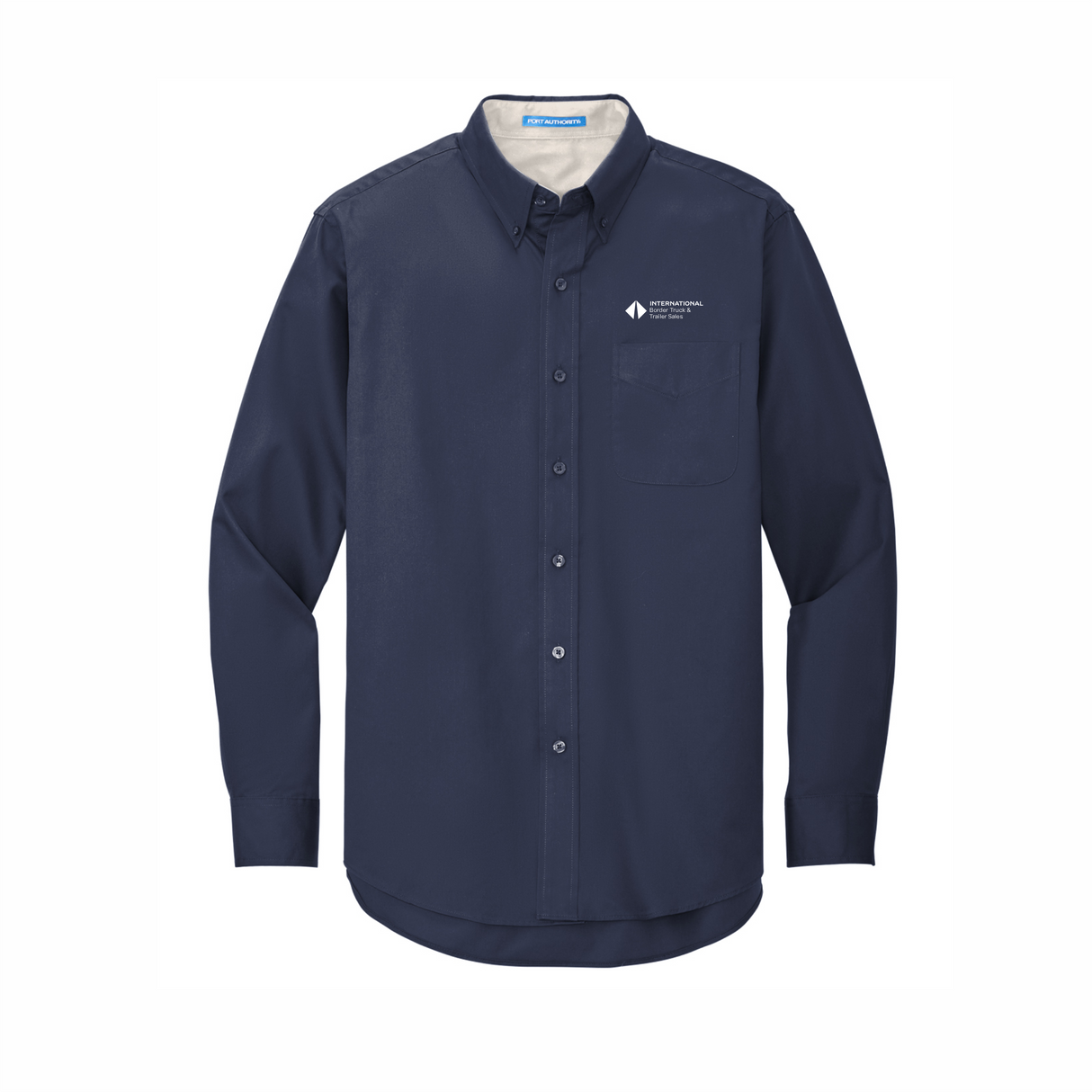 BI T&T Long-Sleeve Easy Care Full-Button Shirt