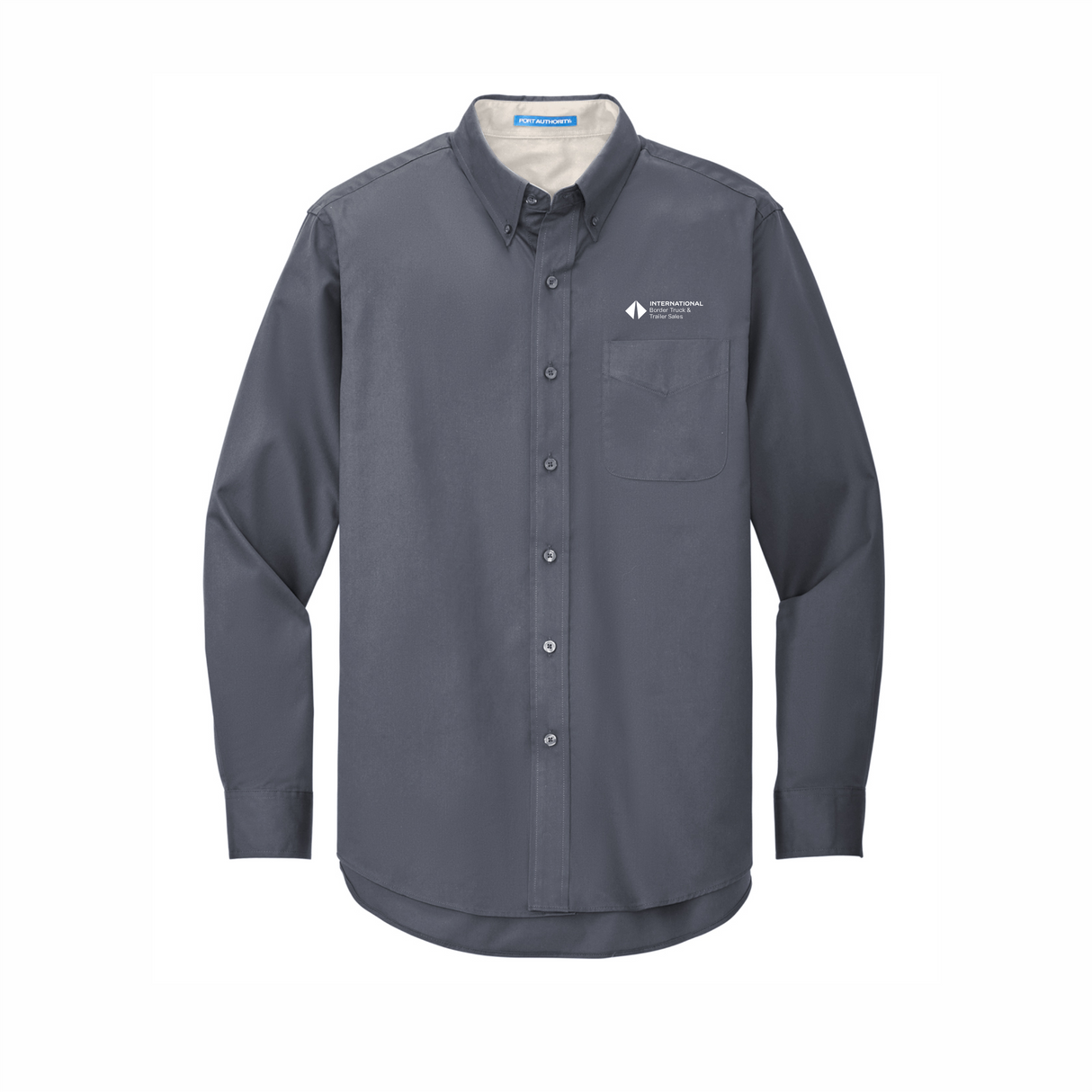 BI T&T Long-Sleeve Easy Care Full-Button Shirt
