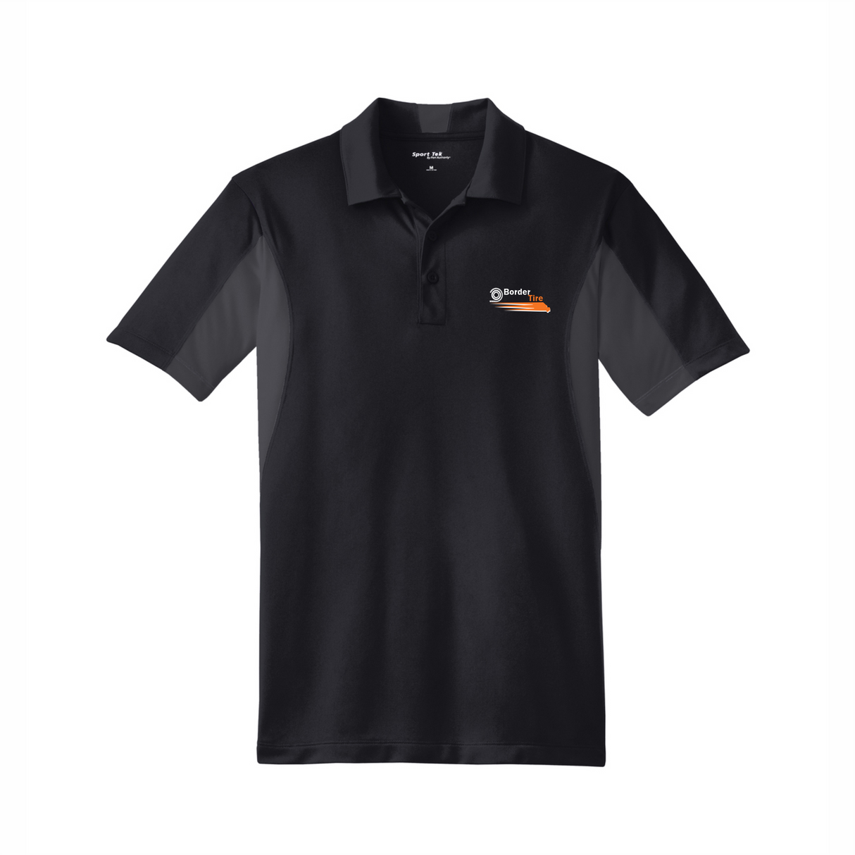 Border Tire Side Blocked Micropique Performance Polo