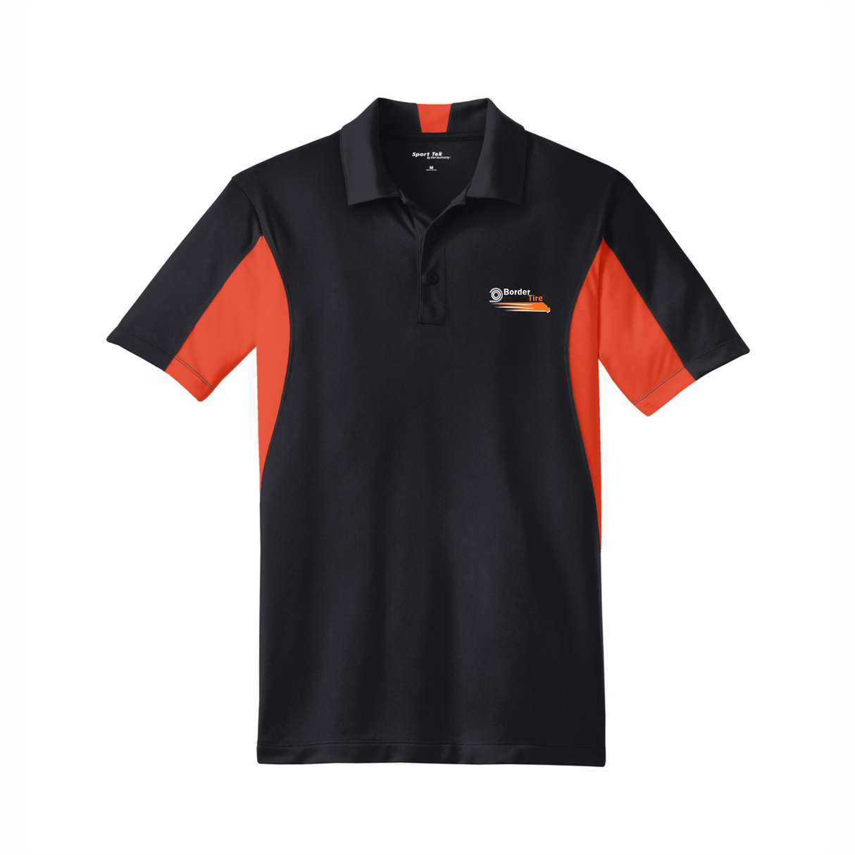 Border Tire Side Blocked Micropique Performance Polo