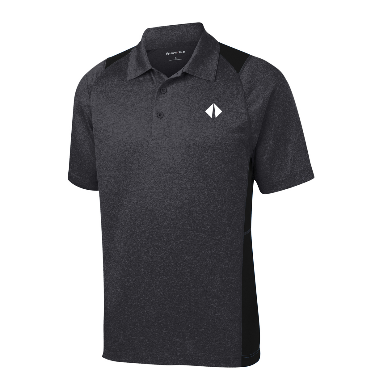 BI Diamond Heather Colorblock Performance Polo