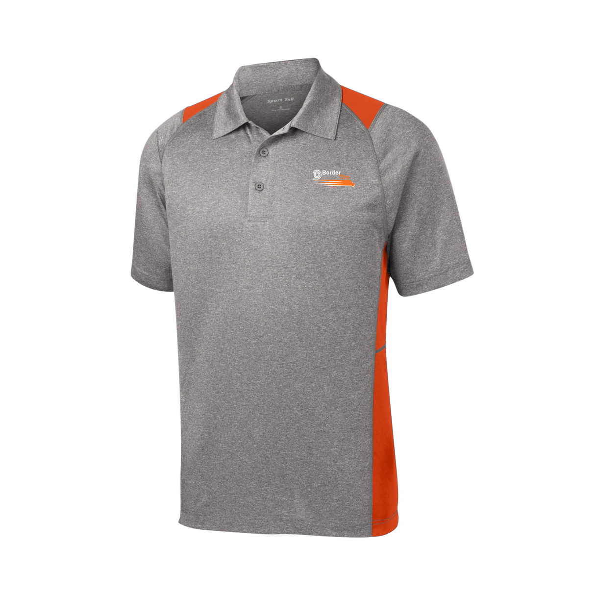 Border Tire Heather Colorblock Performance Polo