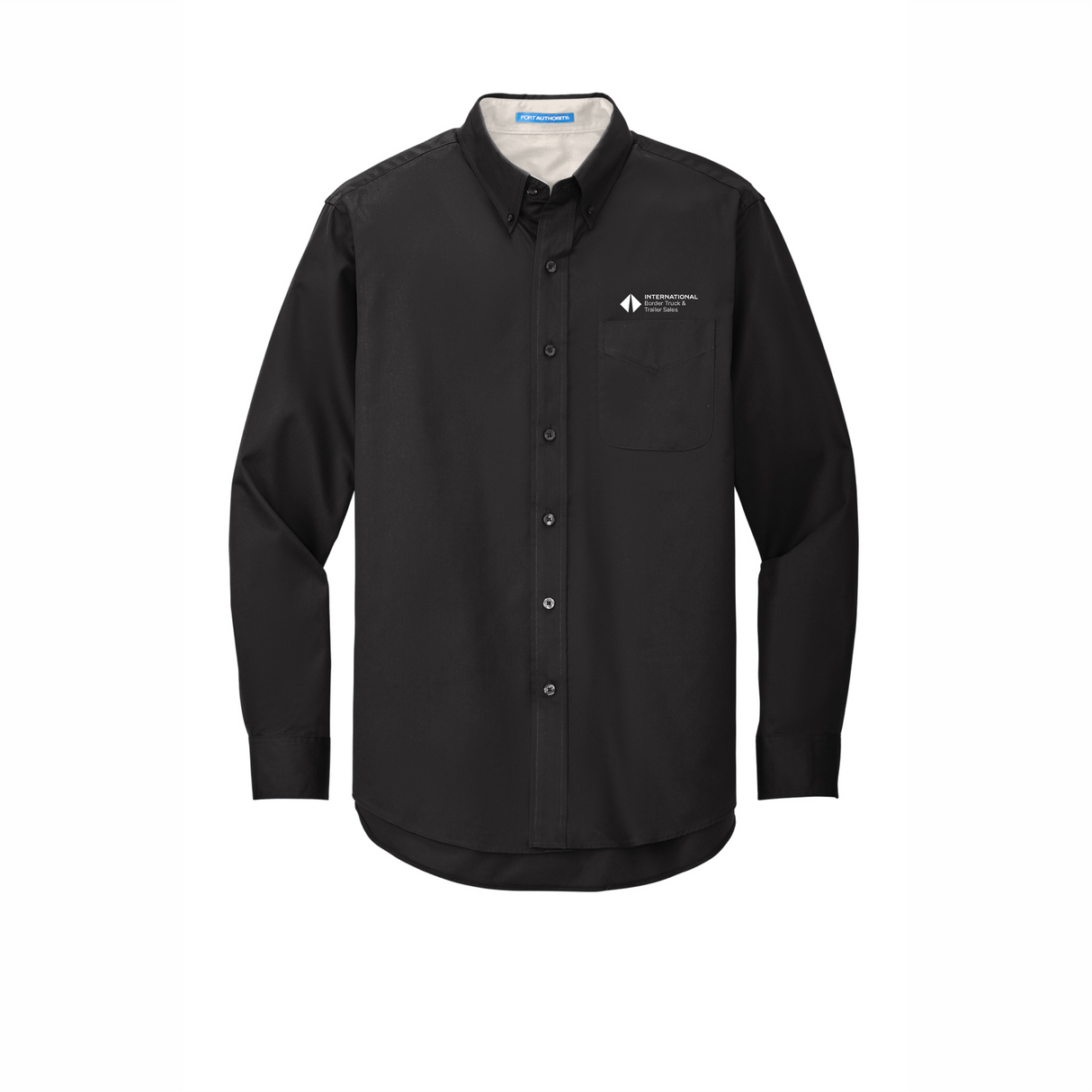 BI T&T Tall Long-Sleeve Easy Care Full-Button Shirt