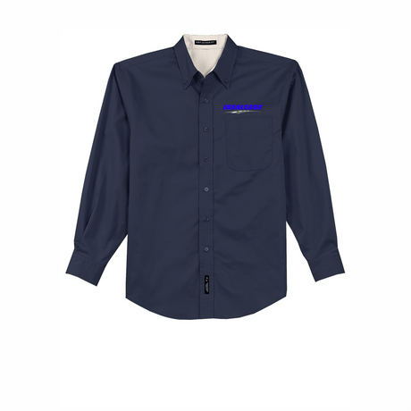 Idealease Tall Long-Sleeve Easy Care Full-Button Shirt