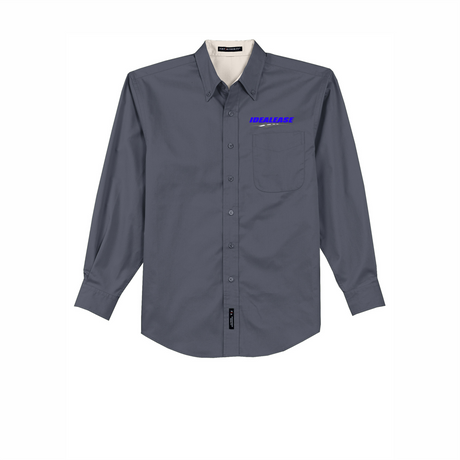 Idealease Tall Long-Sleeve Easy Care Full-Button Shirt