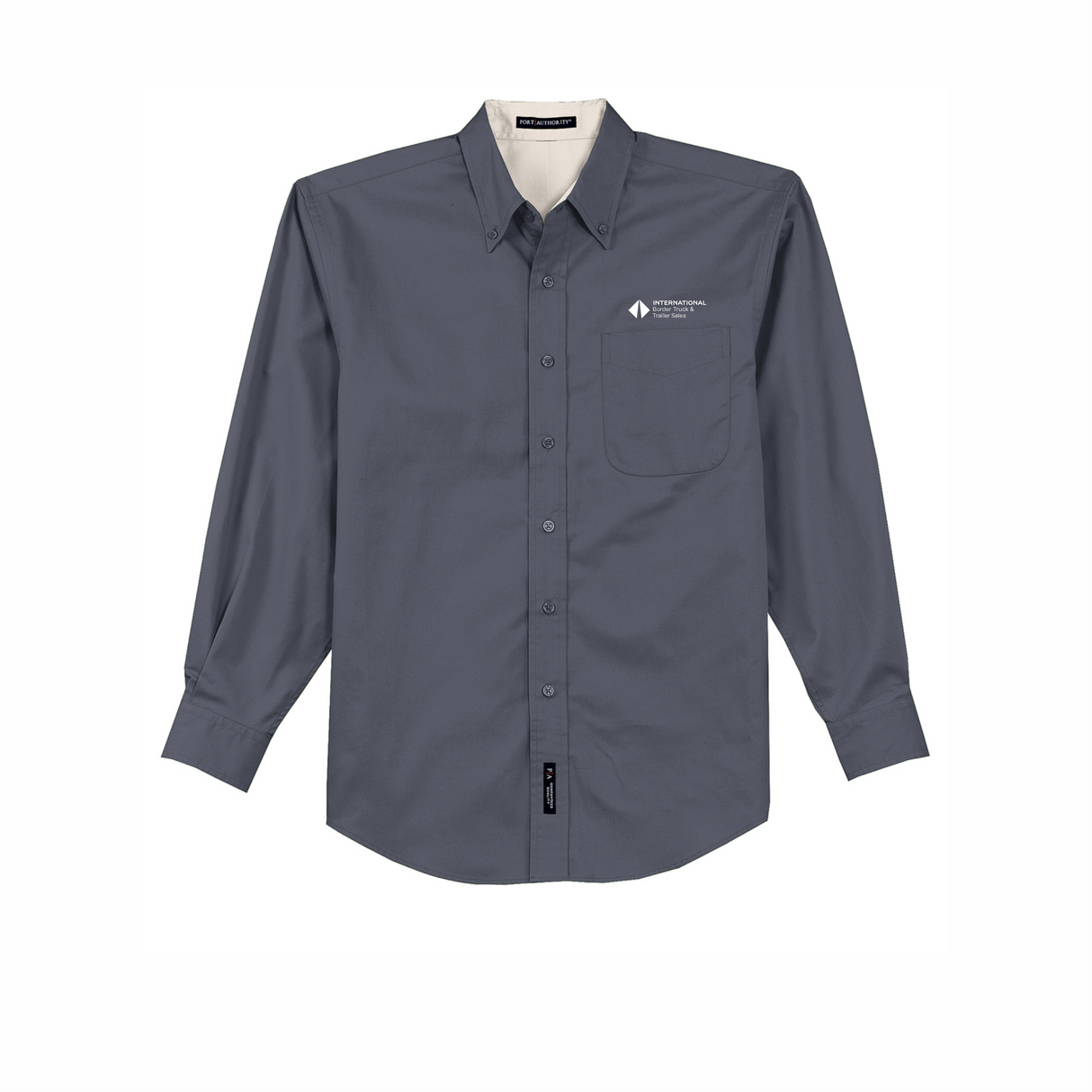 BI T&T Tall Long-Sleeve Easy Care Full-Button Shirt