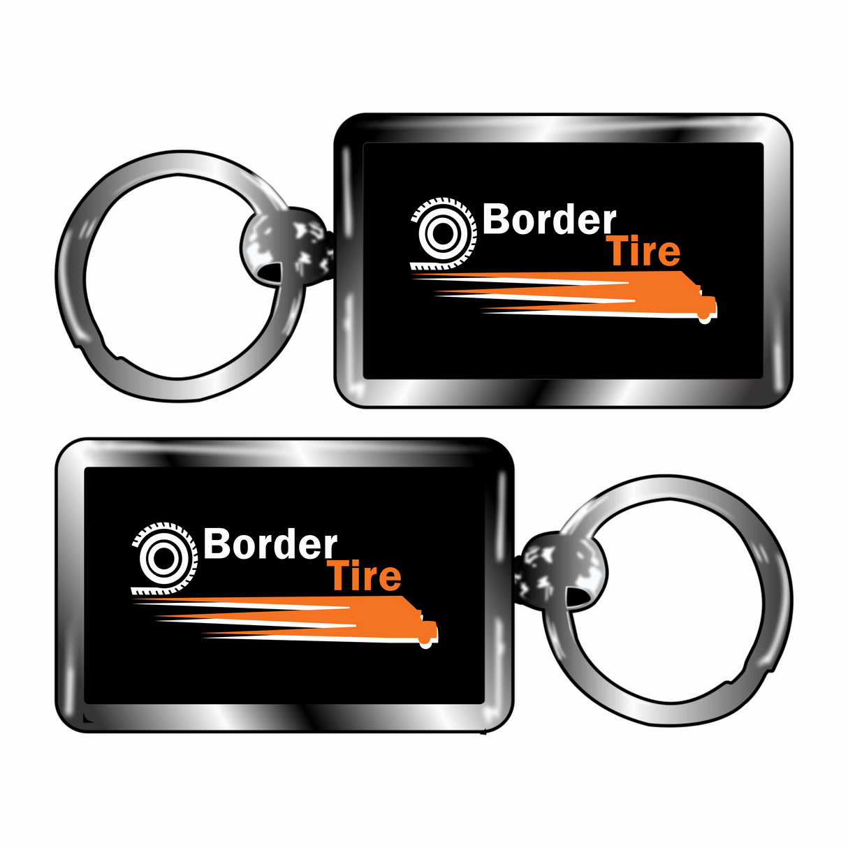 Border Tire Keychain