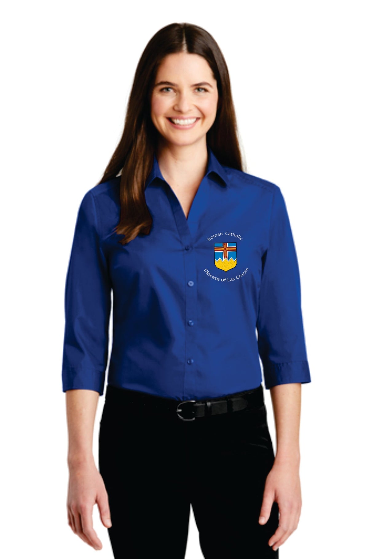 Diocese LC 3/4 Sleeve Ladies' Poplin Shirt