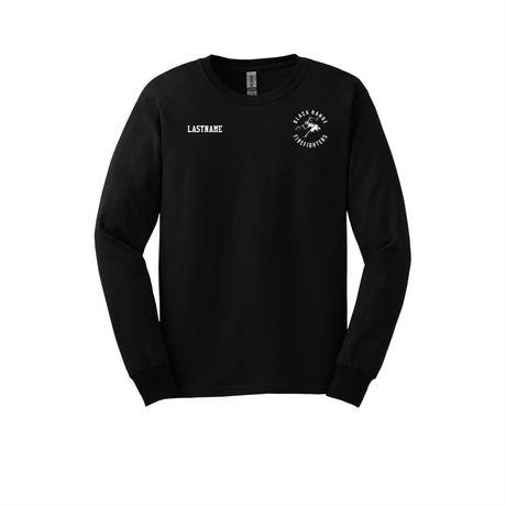 Black Range Fire Long-Sleeve Cotton Tee
