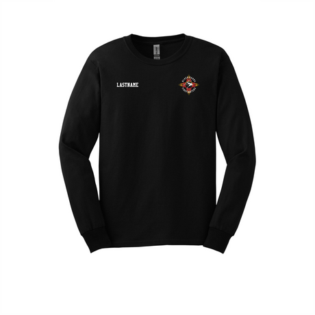 Black Range Fire Long-Sleeve Cotton Tee