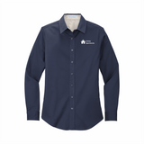 CA Women's Long-Sleeve Full Button Shirt